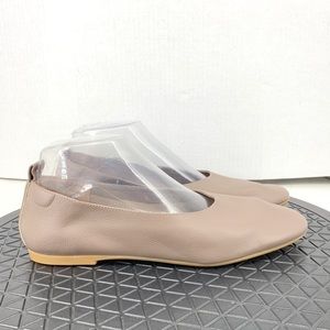 Everlane Women Size 8 Shoes Brown Leather Slip On Ballet Flats Day Glove Loafer
